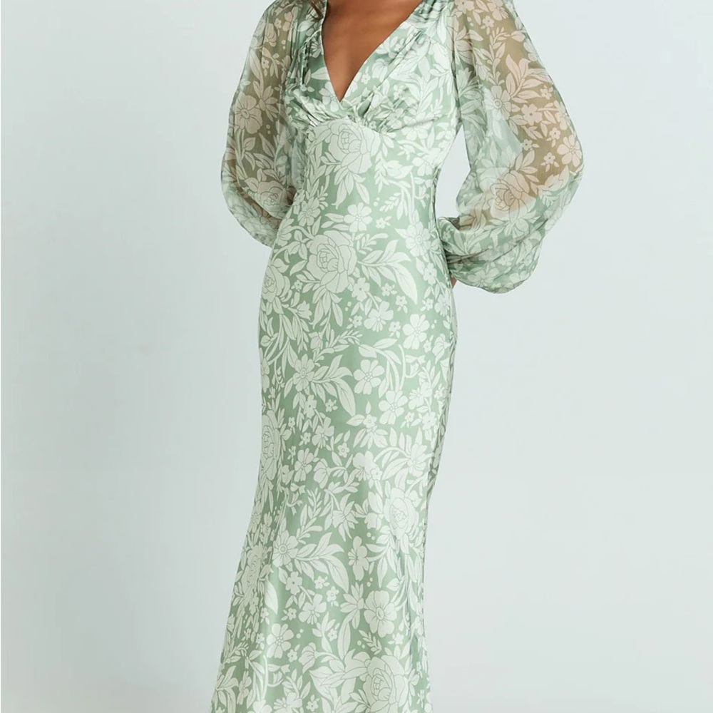 Floral Green Midi/Maxi Dress